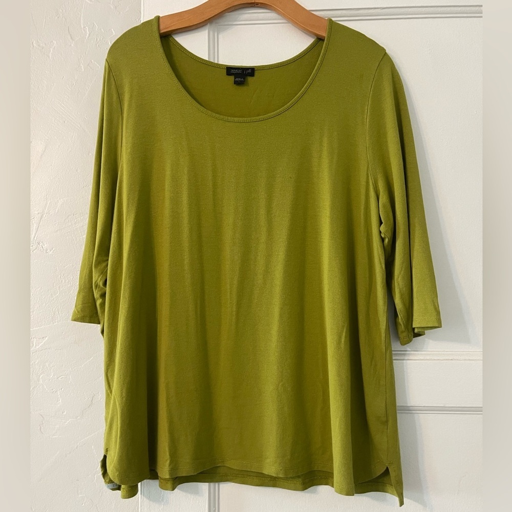 J.Jill Olive Long Sleeve Women's Top